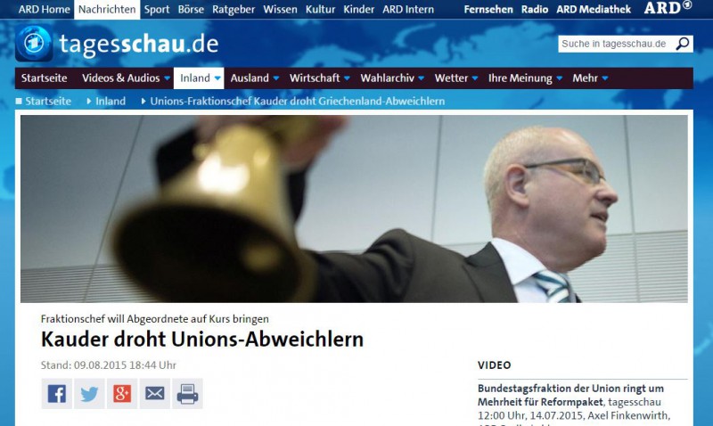 Kauder DROHT 